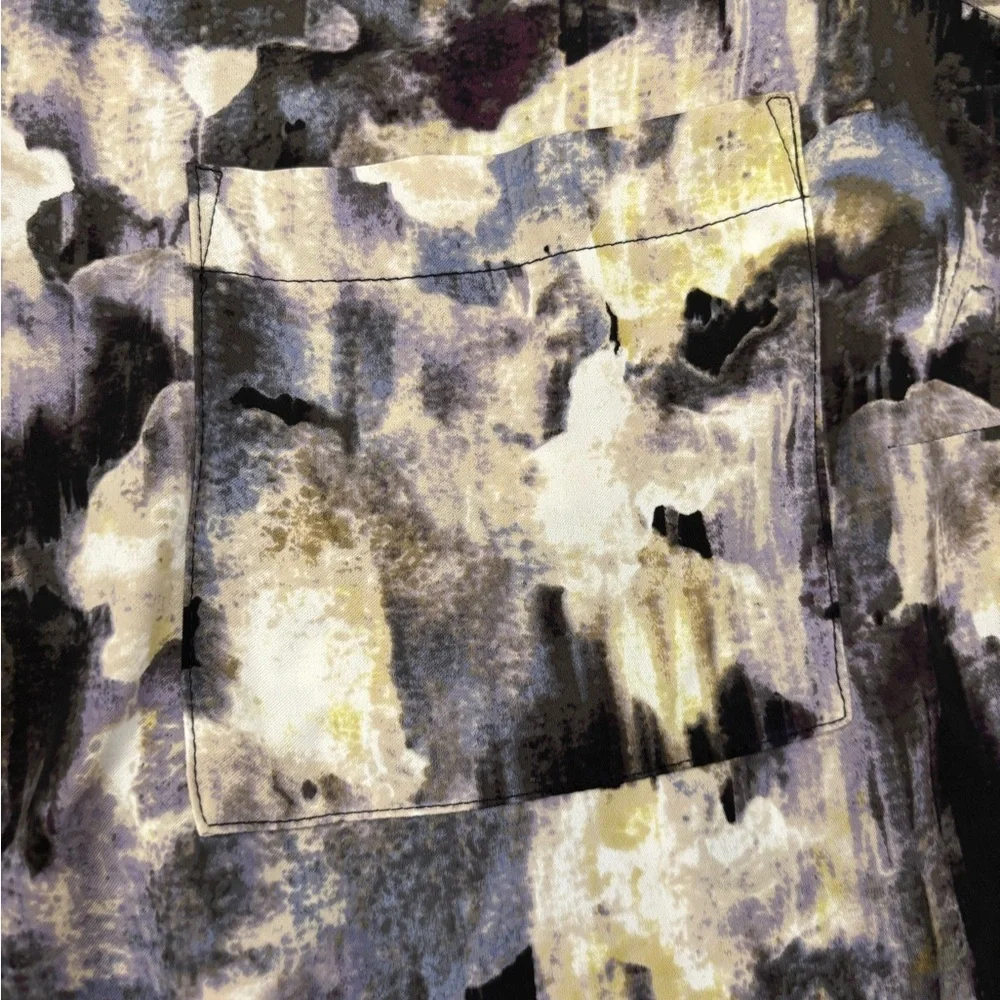 Simply Vera Vera Wang Multicolor Abstract Blouse XL Mint condition - Picture 7 of 12
